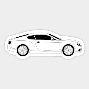 Continental GT Black Outline Sticker